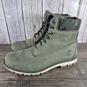 Timberland Radford 6-Inch Waterproof Boots - Men's Sz 11 Army Green Camo (VGC)
